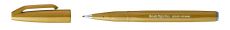 Pentel Brushpen Sign Pen Brush SES15 mit flexibler Pinselspitze, fein schreibend, Ocker