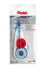 Pentel Korrekturband Correction Tape ZT45, nachfüllbar, 8m x 5mm, Weiß