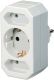 Brennenstuhl 1508050 Adapterstecker Euro 2 + Schutzkontakt 1
