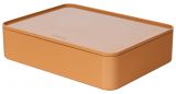 HAN SMART-ORGANIZER ALLISON – praktische Utensilienbox mit Innenschale und Deckel, caramel brown, 1110-83
