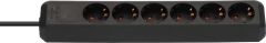 brennenstuhl Eco-Line Steckdosenleiste 6-fach schwarz 1,5m H05VV-F 3G1,5