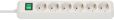 brennenstuhl Eco-Line Steckdosenleiste mit Schalter 6-fach weiß 3m H05VV-F 3G1,5