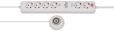 brennenstuhl Eco-Line Comfort Switch Plus EL CSP 24 Steckdosenleiste 6-fach weiss 1,5m H05VV-F 3G1,5 2 permanent, 4 schaltbar beleuchteter Hand-/Fußschalter