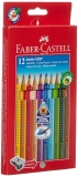 FABER-CASTELL Dreikant-Buntstifte Jumbo GRIP, 12er Etui
