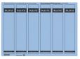 Leitz 1686 PC-beschriftbare Rückenschilder - Papier, kurz/schmal, 150 Stück, blau