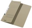 Leitz 3744 Schlitzhefter, 1/2-Vorderdeckel, A4, kfm. Heftung, Manilakarton 250 g/qm, grau