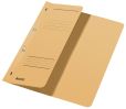 Leitz 3740 Ösenhefter - 1/2 Vorderdeckel, A4, kfm. Heftung, Manilakarton, chamois