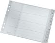 Leitz 1288 Monatsregister - Dez-Jan, A4, PP, 12 Blatt, grau