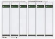 Leitz 1686 PC-beschriftbare Rückenschilder - Papier, kurz/schmal, 600 Stück, grau