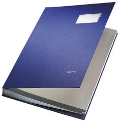 Leitz 5700 Unterschriftsmappe - 20 Fächer, PP kaschiert, blau