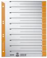 Leitz 1652 Trennblätter - A4 Überbreite, orange, farbiger Lochrand, 100 Stück