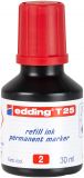 Nachfülltinte edding T 25, f.edding Permanentm., 30 ml, rot
