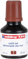Nachfülltinte edding T 25, für edding Permanentmarker, 30 ml, braun