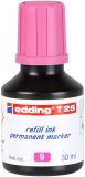 Nachfülltinte edding T 25, für edding Permanentmarker, 30 ml, rosa