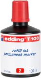 Nachfülltinte edding T 100, f.edding Perm.m., 100 ml, rot