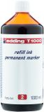 Nachfülltinte edding T 1000, f.edding Perm.m.,1000 ml, rot