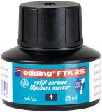 Nachfülltinte edding FTK 25, f.edding Flipchartm., 25 ml, schwarz