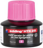 Nachfülltinte edding HTK 25, f.edding Highlighter, 25 ml, rosa