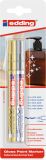 Glanzlack-Marker creative 751, 1 - 2 mm, gold und silber