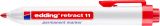 Permanentmarker edding retract 11, nachfüllb., Druckmechanik, 1,5-3 mm, rot