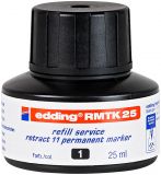 Nachfülltinte edding RMTK 25, f.edding Perm.m.retract 11, 25 ml, schwarz