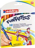 Fasermaler Filzstifte e-15 12er Set FUNTASTIC, ca. 1 mm