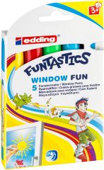 Window Marker Fun e-16 5er Set Funtastics, 2 - 6 mm, sortiert