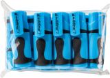 Textmarker edding 7 mini highlighter, 1-3 mm, 10er Polybeutel in neonblau