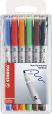 Folienstift - STABILO OHPen universal - wasserlöslich medium - 6er Pack - mit 6 verschiedenen Farben***