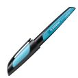 Schulfüller mit Anfänger-Feder A - STABILO EASYbuddy in schwarz/himmelblau - Schreibfarbe blau (löschbar) - Einzelstift - inklusive Patrone***