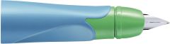 Linkshänder-Griffstück für ergonomischen Schulfüller mit Anfänger-Feder A - STABILO EASYbirdy in himmelblau/grasgrün***
