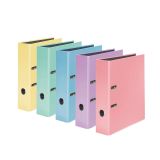 Color-Ordner 8 cm breit DIN A4 (5 Ordner, sortiert Pastell)