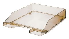 HAN Briefablage Klassik transparent 6 Stück, transparente und stapelbare Ablage im frischem Design bis Format A4/C4, transparent-rauchtopas , 1026-X-09