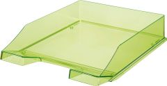 HAN Briefablage KLASSIK TRANSPARENT, 6 STÜCK, moderne, transparente und stapelbare Ablage im frischen Design bis Format A4/C4, 1026-X-27, transparent-grün,