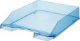 HAN Briefablage KLASSIK TRANSPARENT, 6 STÜCK, moderne, transparente und stapelbare Ablage im frischen Design bis Format A4/C4, 1026-X-26, transparent-blau