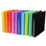 Exacompta 51929E Packung mit 10 Ringbücher, für DIN A4, 30mm Rücken, robust und praktisch, 10er Pack, farbig sortiert
