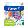 Pelikan Buntstifte SILVERINO, dreieckig, 24 Farben