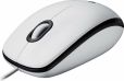 Logitech M100 - Maus - rechts- und linkshändig - optisch - 3 Tasten - kabelgebunden - USB - weiß