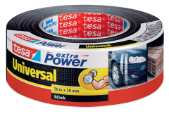 6er Pack tesa extra Power® Gewebeband Universal, schwarz