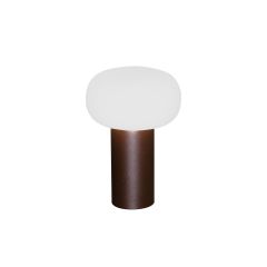 LED Akku Tischleuchte RGBW Antibes Rostfarbig Weiß 2,5W 140lm IP54