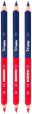 Kores Buntstift Twin Jumbo, 3-kant, 3 mm, 3 Stück, blau/rot