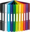 Idena 10426 Ringbuch DIN A4, im 12er Set, 2-Ring-Mechanik, 20 mm breit, in 12 Farben (sortiert)
