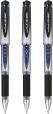 uni-ball 153486449 UM-153S Signo Impact Gelschreiber mit gummiertem Griff, fälschungssicher, 1 mm breite Spitze, 3 Stück blau