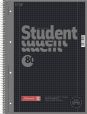 10 Collegeblöcke Brunnen Student A4, Colour Code onyx, kariert (Lin. 28) 80 Blatt, 90g/m²