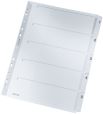 Leitz 4323 Zahlenregister - 1-5, A4, Karton, 5 Blatt, grau