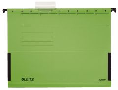 Leitz 1986 Hängetasche ALPHA® - seitlich mit Fröschen, Pendarec-Karton, grün