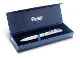 Pentel Liquid Gel-Tintenroller EnerGel HighClass BL2007, Druckmechanik, nachfüllbar, 0,35mm, Schwarz in Geschenkbox