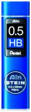 Pentel Feinmine AinStein C275, 0,5mm, Inhalt: 40 Feinminen