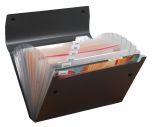 Pentel Fächermappe DCD14 für Blattsammlungen, DIN A4, inkl. Index-Option, Schwarz