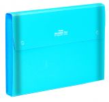 Pentel Fächermappe DCD14 für Blattsammlungen, DIN A4, inkl. Index-Option, Semi-Transparent Blau